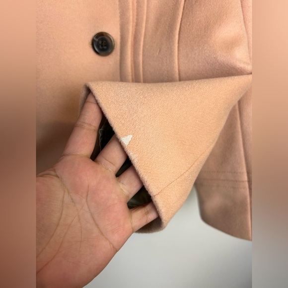 J.Crew Tm Thinsulate Women's Peach Pea Coat 100% Wool Military style - Picture 8 of 16